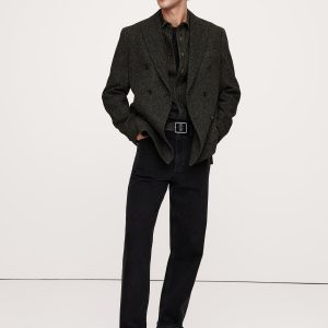 Italian Tweed Double-Breasted Sport Coat