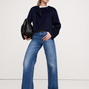 Double-Faced Cropped Jacket