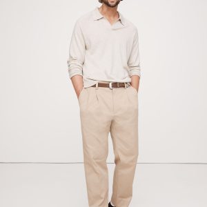 Cashmere-Silk Sweater Polo