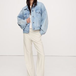 High-Rise Modern Straight Refined Pant
