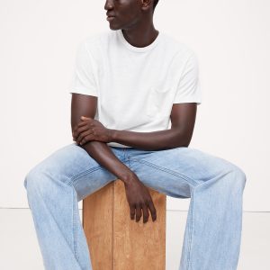 Boxy Linen-Cotton T-Shirt