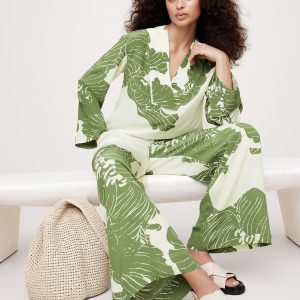 Relaxed Matte Silk V-Neck Top