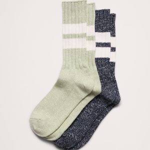 Cotton-Blend Crew Sock 2-Pack