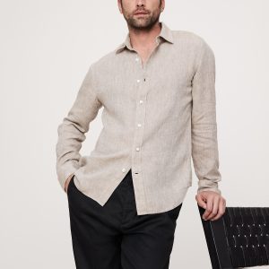 Slim-Fit Linen Shirt