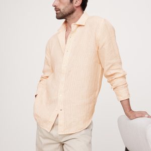 Slim-Fit Linen Shirt
