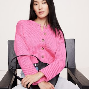 Cotton Cropped Cardigan