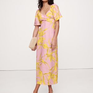 Linen Sweetheart Maxi Dress