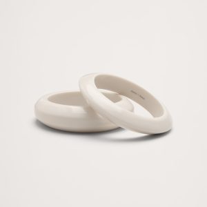Curved Bangle Set Of 2 by Aureus + Argent