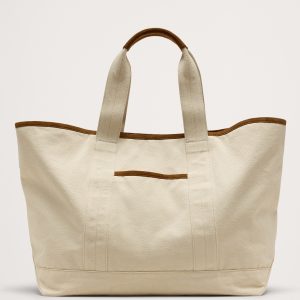 Canvas & Suede Weekend Tote
