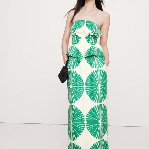 Linen Pull-On Maxi Skirt