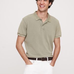 Sun-Faded Pique Polo