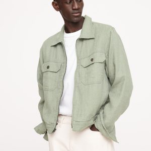 Linen-Cotton Mechanic's  Jacket