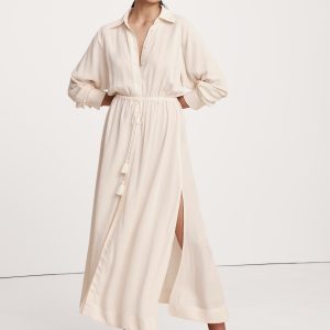 Gauze Shirt Dress