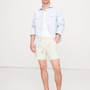5" Jacquard Stripe Pull-On Short