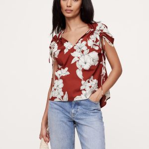 Oversized Cotton Poplin Drawstring Top