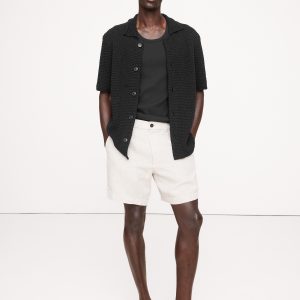 Crochet Cotton Knit Shirt