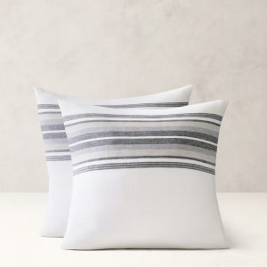 Multi-Stripe Linen Shams