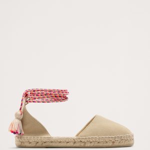 Valenciana Flat Espadrille with Pom-Pom by Guanábana