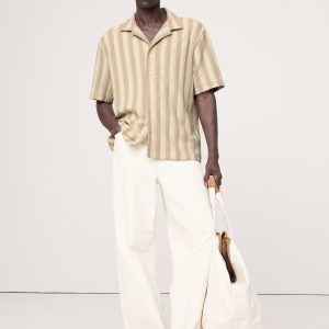 Pointelle Stripe Resort Shirt