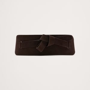 Knotted Leather Corset Belt