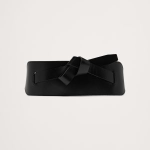 Knotted Leather Corset Belt