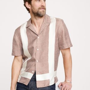 Standard-Fit Silk Resort Shirt