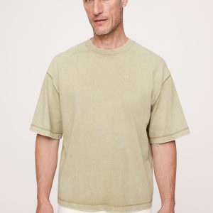 Sun-Faded Heavyweight Soft Cotton T-Shirt