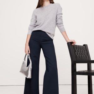 Wide-Leg Crop Everywhere Ponte Pull-On Pant