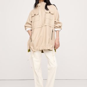 Oversized Italian Wool Utility Popover