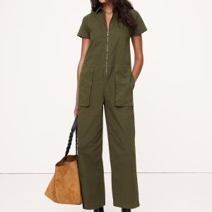 Canvas Utility Jumpsuit