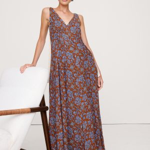 Pintuck Maxi Dress