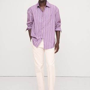 Relaxed-Fit Washed Cotton Poplin Shirt