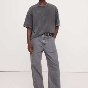 Sun-Faded Heavyweight Soft Cotton T-Shirt