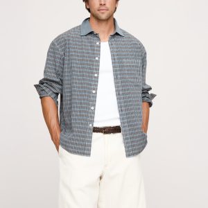 Loose-Fit Washed Cotton Poplin Shirt