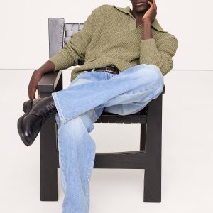 Chunky Cotton-Blend Sweater Polo