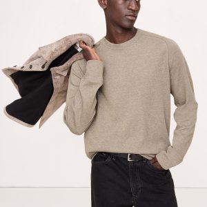 Slub Double-Knit Crew-Neck T-Shirt