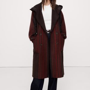 Double-Faced Wool-Blend Parka Coat