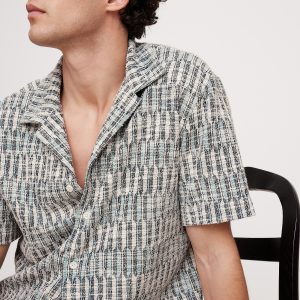 Jacquard Knit Resort Shirt