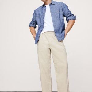 Loose Corduroy Pull-On Pant