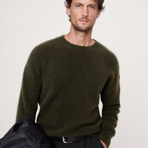 Fluffy Crew-Neck Sweater