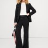 High-Rise Flare Italian Wool Pant