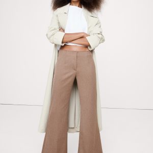 Mid-Rise Flare Italian Twill Pant