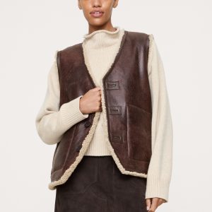 Reversible Shearling  Vest