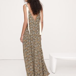 Pintuck Maxi Dress