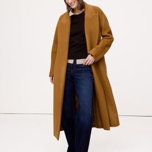 Italian Wool-Cashmere Wrap Coat