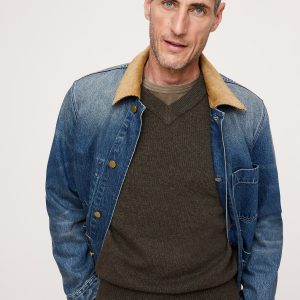 Italian Merino-Blend V-Neck Sweater